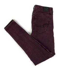 American Eagle Womens Jeans Stretch Purple 4